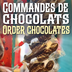 A number of lobster-shaped chocolate suckers are displayed in Adorable Chocolat's boutique in Shediac.